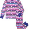 Hatley Kids Stripes & Hearts Stretch Cotton Pajama Set (Toddler/Little Kid/Big Kid) | Sleepwear -Styleden Closet 61 Qj7yXTDL. AC SR736920