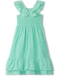 Hatley Kids Gingham Seersucker Smocked Dress (Toddler/Little Kid/Big Kid) | Dresses