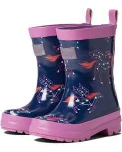 Hatley Kids Pegasus Constellations Shiny Rain Boots (Toddler/Little Kid/Big Kid)
