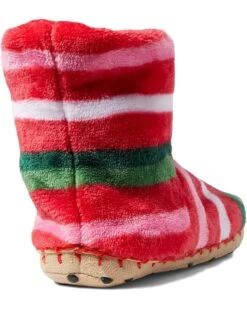 Hatley Kids Candy Cane Stripes Fleece Slippers (Toddler/Little Kid) -Styleden Closet 711lPc0SMkL. AC SR736920