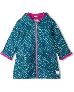 Hatley Kids Mini Lightening Bolts Peplum Rain Coat (Toddler/Little Kid/Big Kid) | Coats & Outerwear