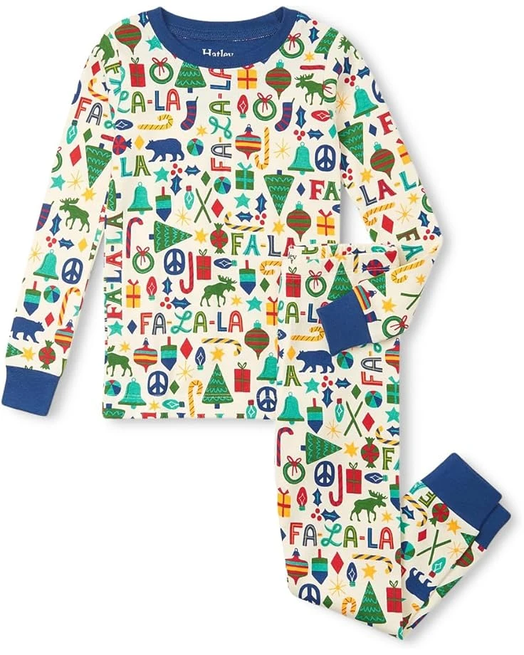 Hatley Kids Blue Falala Cotton Pajama Set (Toddler/Little Kid/Big Kid) | Sleepwear 3 Hatley Kids Blue Falala Cotton Pajama Set (Toddler/Little Kid/Big Kid) | Sleepwear
