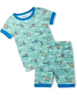 Hatley Kids Helicopters Cotton Short Pajama Set (Toddler/Little Kid/Big Kid) | Kids' Sets