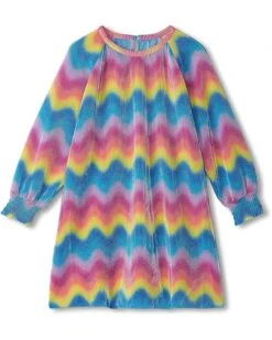 Hatley Kids Rainbow Wave Pleated A-line Dress (Toddler/Little Kid/Big Kid) | Dresses