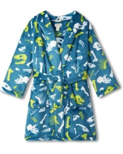 Hatley Kids Dino Fossils Fuzzy Fleece Robe (Toddler/Little Kid/Big Kid) | Sleepwear