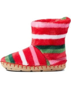 Hatley Kids Candy Cane Stripes Fleece Slippers (Toddler/Little Kid) -Styleden Closet 71rndKYAIzL. AC SR736920