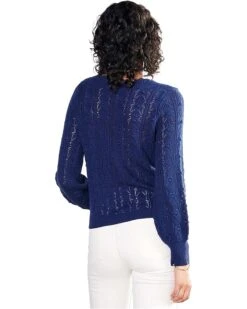 Hatley Floral Pointelle Sweater - Navy | Sweaters -Styleden Closet 71t dBS9vSL. AC SR736920