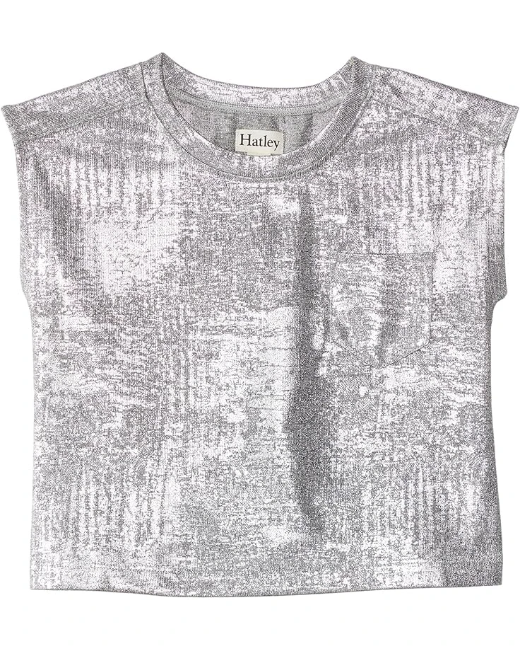 Hatley Kids Silver Shimmer Relaxed Tee (Toddler/Little Kids/Big Kids) | Shirts & Tops 3 Hatley Kids Silver Shimmer Relaxed Tee (Toddler/Little Kids/Big Kids) | Shirts & Tops